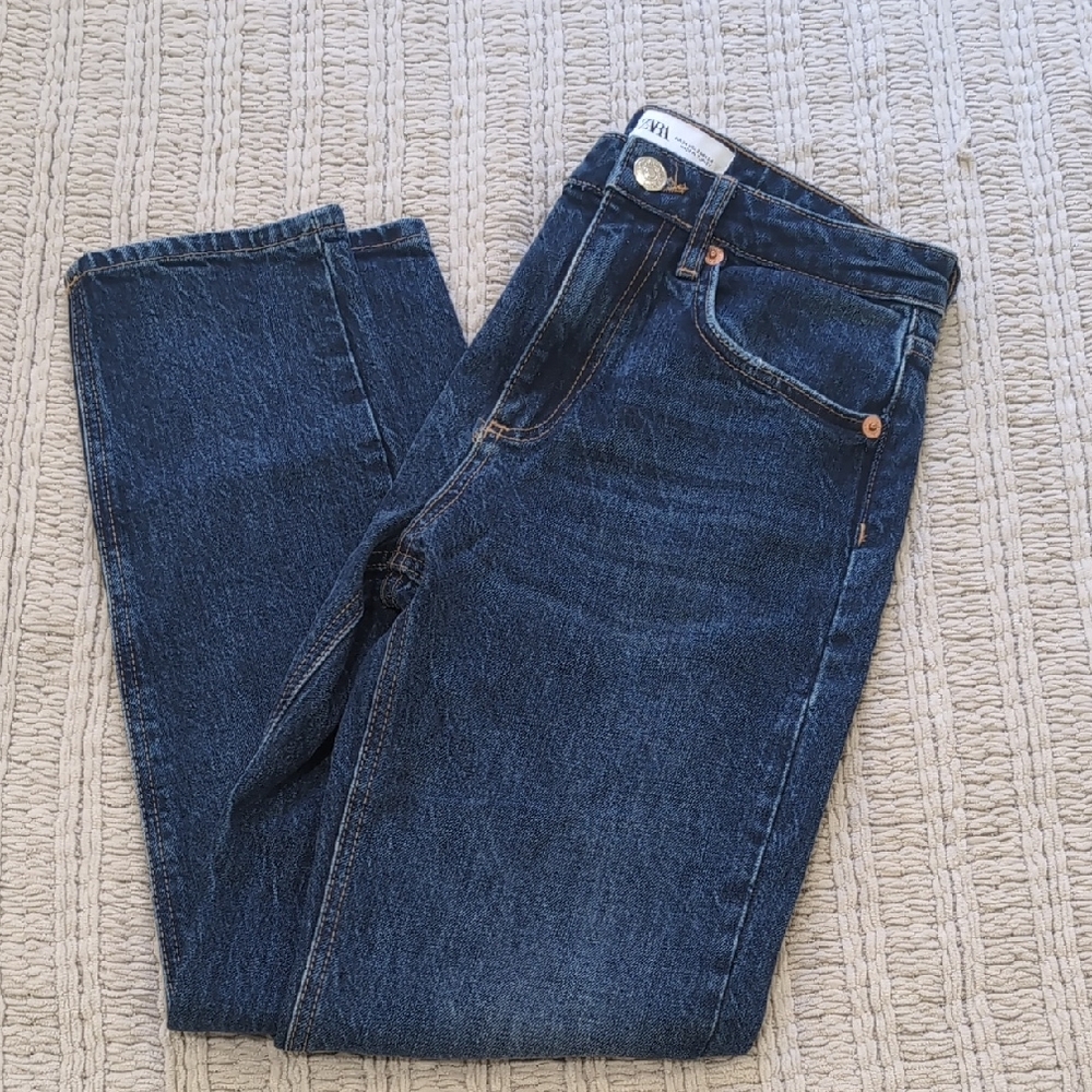 Zara Dark Blue Denim Jeans